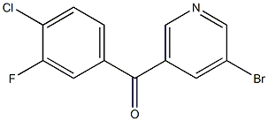 3-BROMO-5-(4-CHLORO-3-FLUOROBENZOYL)PYRIDINE Structure