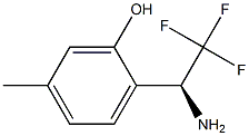 2-((1S)-1-AMINO-2,2,2-TRIFLUOROETHYL)-5-METHYLPHENOL Struktur