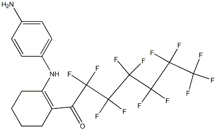 1-[N-(4-AMINOPHENYL)AMINO]-2-(PERFLUOROHEPTANOYL)CYCLOHEXENE Struktur
