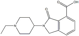 2-(1-ETHYL-PIPERIDIN-4-YL)-3-OXO-2,3-DIHYDRO-1H-ISOINDOLE-4-CARBOXYLIC ACID Struktur