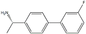 (1S)-1-[4-(3-FLUOROPHENYL)PHENYL]ETHYLAMINE Struktur