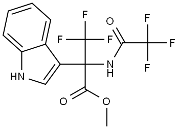 METHYL 3,3,3-TRIFLUORO-2-(1H-INDOL-3-YL)-N-(TRIFLUOROACETYL)ALANINATE Struktur