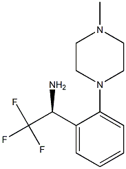 (1S)-2,2,2-TRIFLUORO-1-[2-(4-METHYLPIPERAZINYL)PHENYL]ETHYLAMINE Struktur