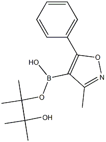 3-METHYL-5-PHENYLISOXAZOLE-4-BORONIC ACID PINACOL ESTER Structure