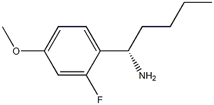 (1S)-1-(2-FLUORO-4-METHOXYPHENYL)PENTYLAMINE Struktur