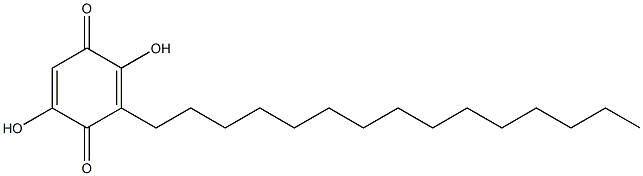 2,5-DIHYDROXY-3-PENTADECYL-[1,4]BENZOQUINONE Structure