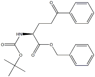 BENZYL (2S)-2-[(TERT-BUTOXYCARBONYL)AMINO]-5-OXO-5-PHENYLPENTANOATE Structure