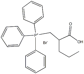 (2-CARBOXYPENTYL)-TRIPHENYL-PHOSPHONIUM BROMIDE Struktur