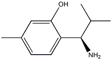 2-((1R)-1-AMINO-2-METHYLPROPYL)-5-METHYLPHENOL Struktur