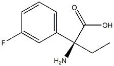 (2S)-2-AMINO-2-(3-FLUOROPHENYL)BUTANOIC ACID Struktur