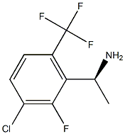 (1S)-1-[3-CHLORO-2-FLUORO-6-(TRIFLUOROMETHYL)PHENYL]ETHYLAMINE Struktur