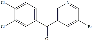 3-BROMO-5-(3,4-DICHLOROBENZOYL)PYRIDINE Structure