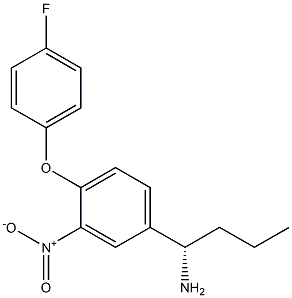 (1S)-1-[4-(4-FLUOROPHENOXY)-3-NITROPHENYL]BUTYLAMINE Struktur