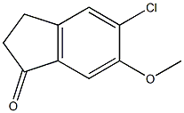 5-CHLORO-6-METHOXY-1-INDANONE Struktur