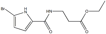 ETHYL 3-[(5-BROMO-1H-PYRROLE-2-CARBONYL)-AMINO]PROPIONATE Struktur