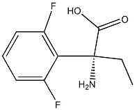 (2R)-2-AMINO-2-(2,6-DIFLUOROPHENYL)BUTANOIC ACID Struktur