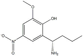 2-((1S)-1-AMINOBUTYL)-6-METHOXY-4-NITROPHENOL Struktur