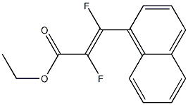ETHYL (E)-2,3-DIFLUORO-3-(NAPHTHALEN-1-YL)-2-PROPENOATE Struktur