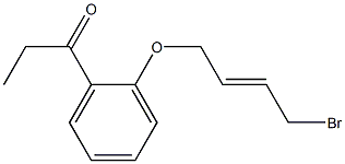 1-[2-(4-BROMO-BUT-2-ENYLOXY)-PHENYL]-PROPAN-1-ONE Struktur