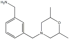 1-[3-[(2,6-DIMETHYLMORPHOLIN-4-YL)METHYL]PHENYL]METHANAMINE Struktur