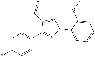 3-(4-FLUOROPHENYL)-1-(2-METHOXYPHENYL)-1H-PYRAZOLE-4-CARBALDEHYDE Struktur