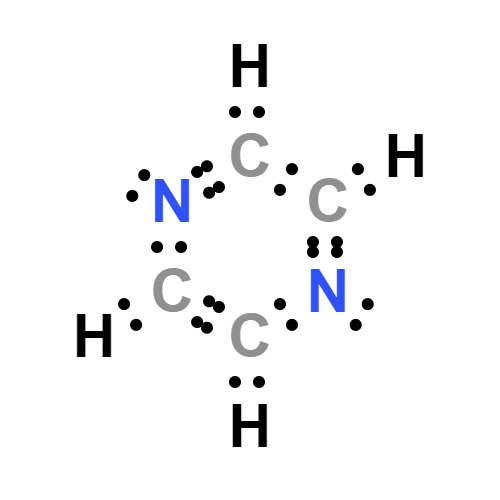 c4h4n2 lewis structure